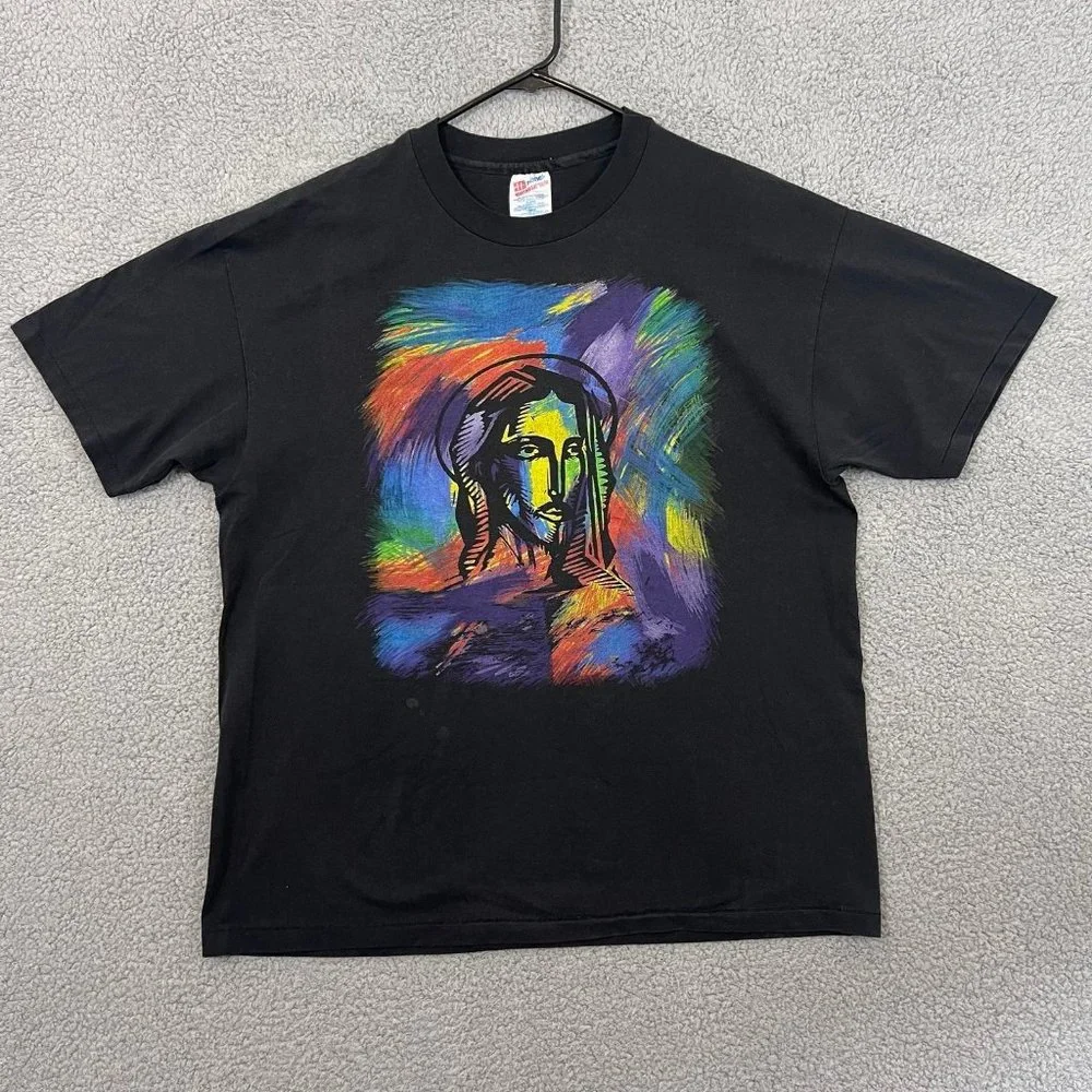 Hanes Heavyweight Vintage Young Messiah Concert Jesus single stitch Shirt men’s